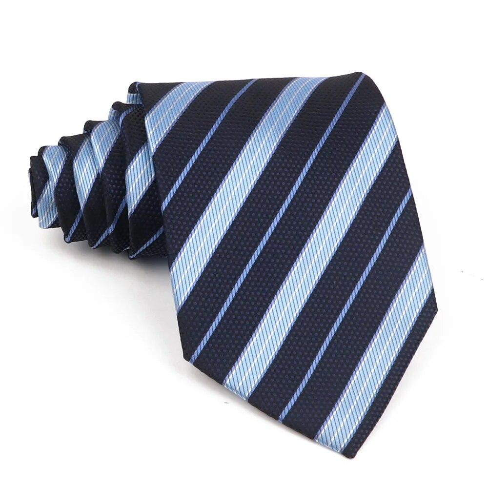 Lüks erkek Kravat 9 CM Geniş Çizgili Nokta Kravat Günlük Giyim Düğün Ofis Partisi