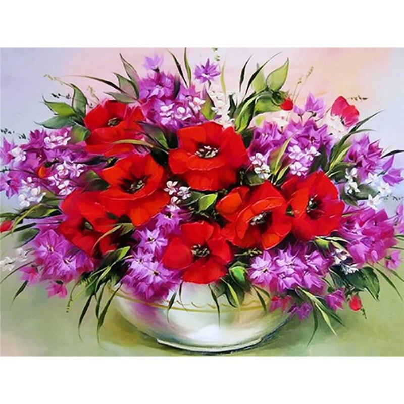 5d Daisy Diamond Diy Painting Flower Cross Stitch Diamond Embroidery Rose Full Round Drill Art Mosaic Home Decor Gift
