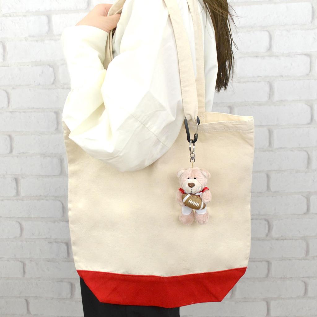 Niki Love Bear/Rugby 10cm Kids Keychain