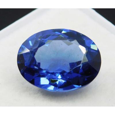 Natural Blue Sapphire Oval 9.15 Ct Certified FLAWLESS Montana Loose Gemstone