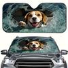 1Pcs Playful Design Sun Shade For Car Windshield, Easy Installation Shade