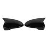 Pair Horn Shape Door Mirror Covers Side Mirror Caps Replacement for Hyundai Tucson 2019‑2020Black