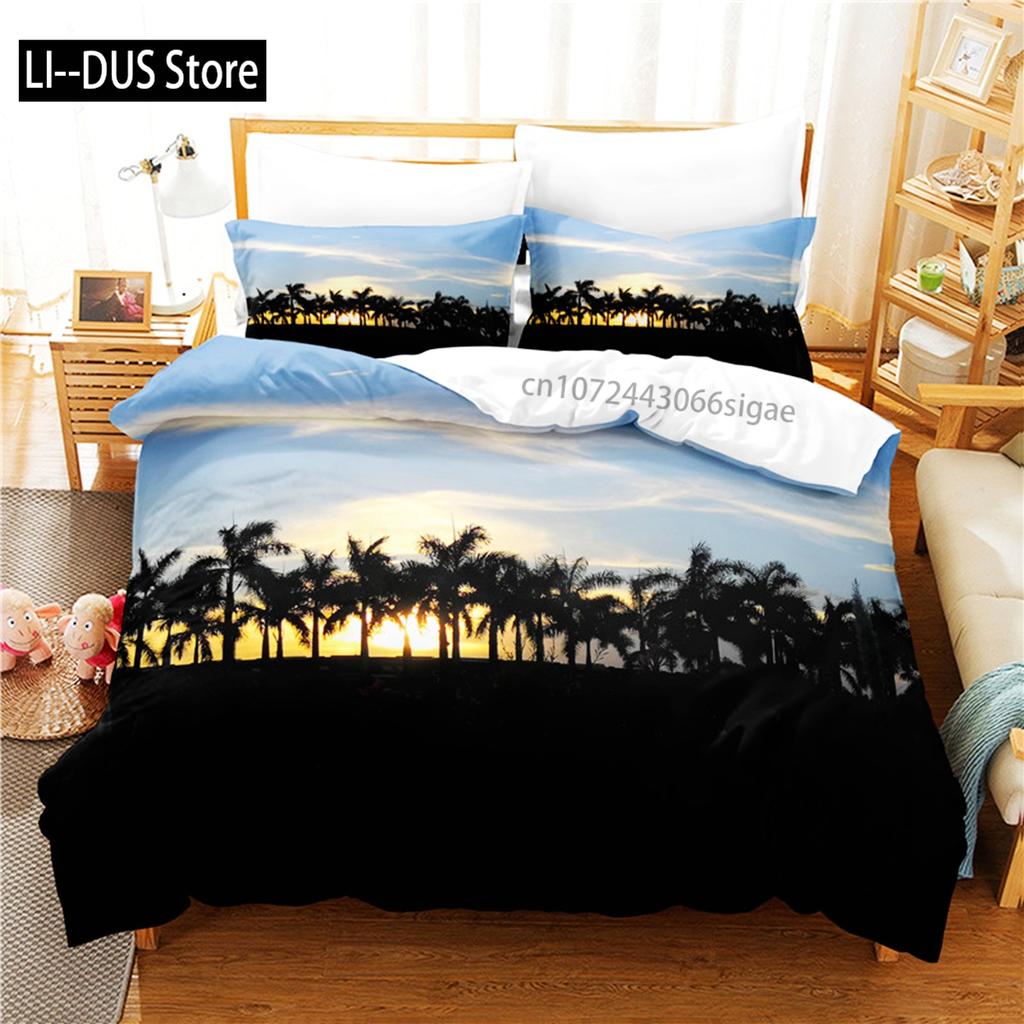 Sunset Bedding Set Duvet Cover Set 3d Bedding Digital Printing Queen Size Bedding Set Fashion Design