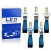 2PCS 12V Canbus Car Lights H4 HB2 H7 Hi/Lo Beam 6000K Fanless White H1 H8 H11 Led Headlight Bulbs 9005 HB3 9006 HB4 Fog Light