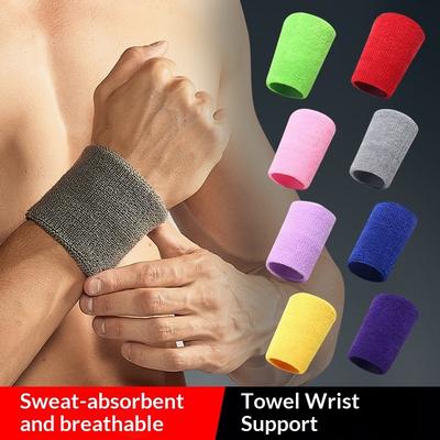 Towel Wrist Guard Sweat-absorbing Sports Fitness Wrist Guard with Tennis Breathable Knitted Wrist Guard Men's and Women's Wrist Guard