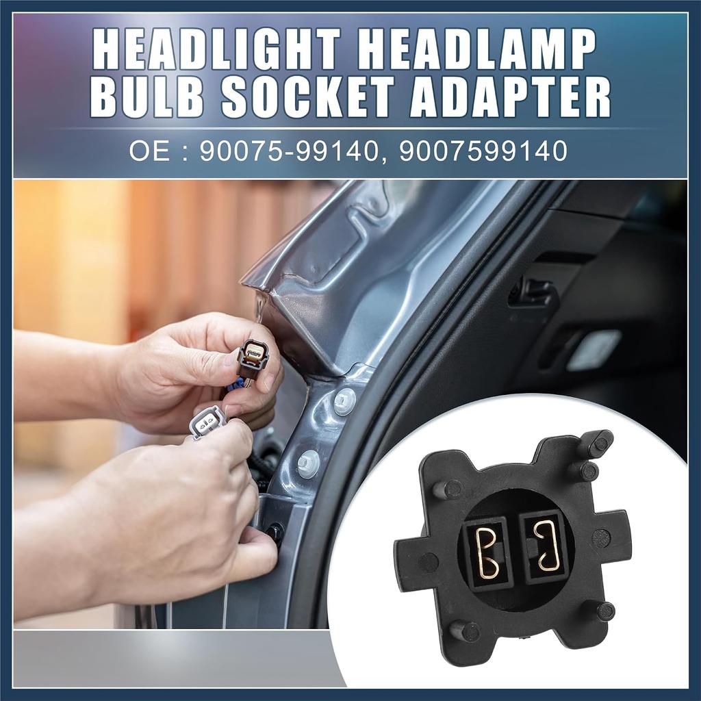 Car Headlight Headlamp Bulb Socket Adapter 90075-99140 for Lexus ES300 ES330 2002-2004 for Toyota Celica 2000-2005 Replacement Car Parts Stylish