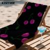 Neon Cherries Oversized Microfiber Beach Towel Sand Proof Quick Dry, Absorbent for Swimming Pool Travel Camping