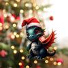 New Year Christmas Dragon Baby Egg Acrylic Christmas Hanging Creative Ornament Christmas Tree Hanging Ornament Pendant Gift