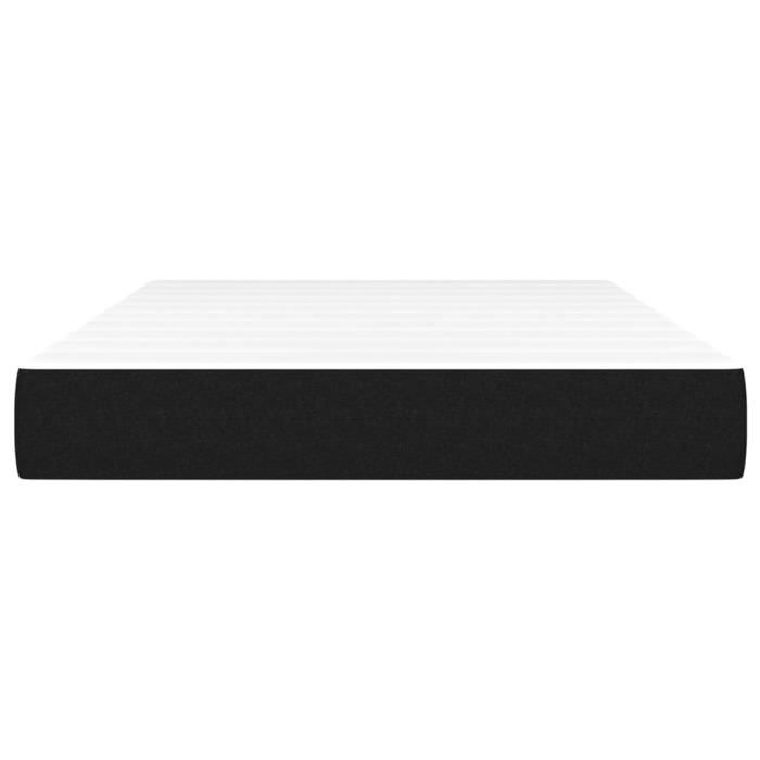 347756 vidaXL Pocket Spring Bed Mattress Black 120x200 Cm Thickness 20 Cm Fabric