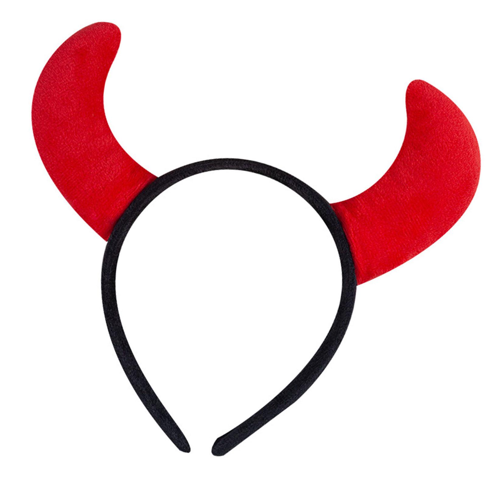 

Reusable Horned Headwear For Dress Up Events Breathable Halloween Accessory Safe Adults Children Costume B