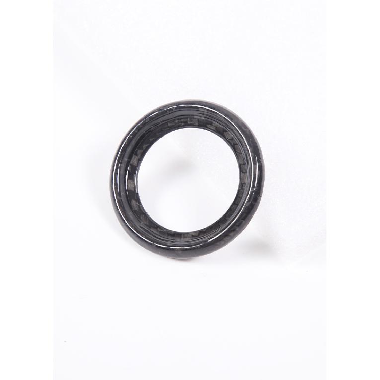 Fibră de carbon CENGINE START STOP Buton comutator Inel decorativ pentru Chevrolet Corvette C8 Z51 Z06 -23 Auto Trim