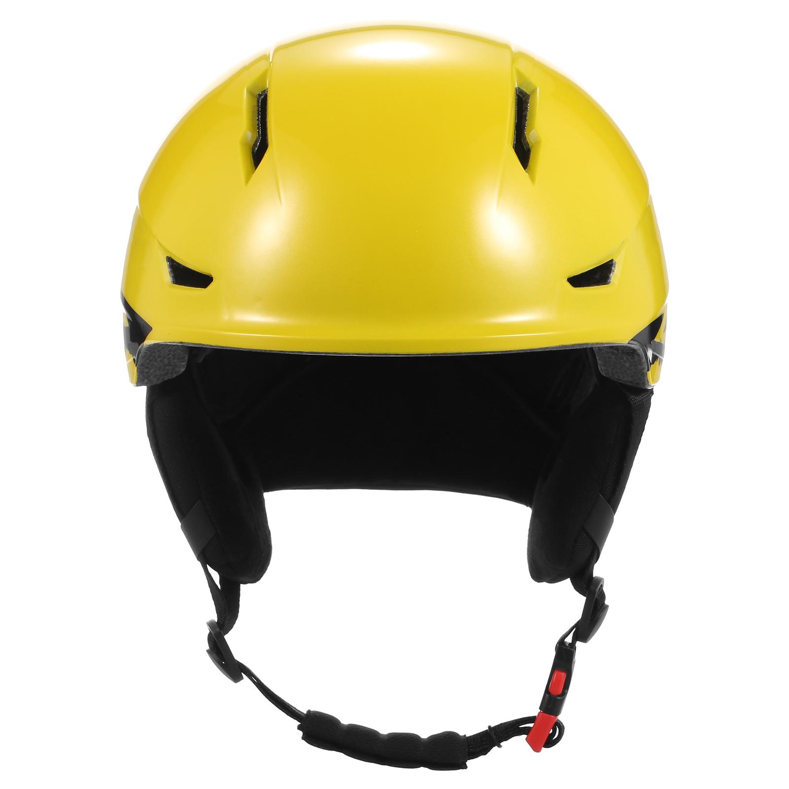 

Snowboard Helmet with Detachable Earmuff Men Women Safety Skiing Helmet with Goggle Fixed Strap Professional Skiing Snow Sports