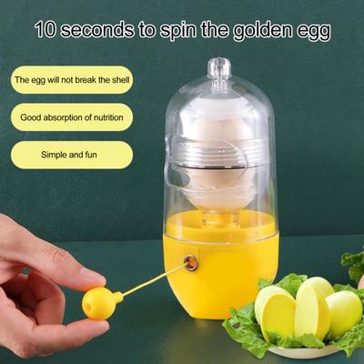 Golden Egg Maker, manueller Abzieher, Eigelb-Mixer, schneller goldener manueller Eierschleuder, tragbarer Eier-Shaker für Eier, einfach zu verwendendes Küchengerät