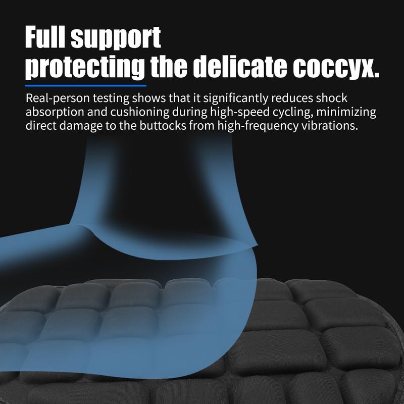Cooling Motorcycle Seat For Hot Days Motorcycle Seat Cushion Black Motorcycle Saddle Wrinkle Recovery High Resilience
