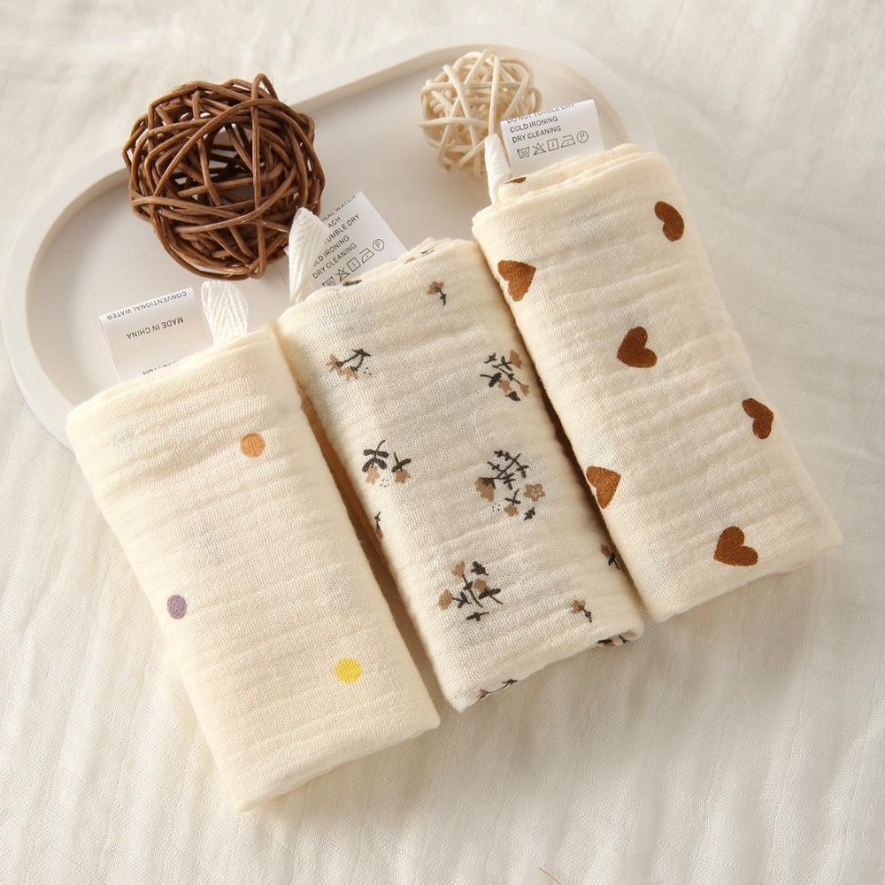 3/5Pcs 6-Layer Pure Cotton Baby Cotton Washcloth Soft Square Towels 2025 Newborn Burp Cloth