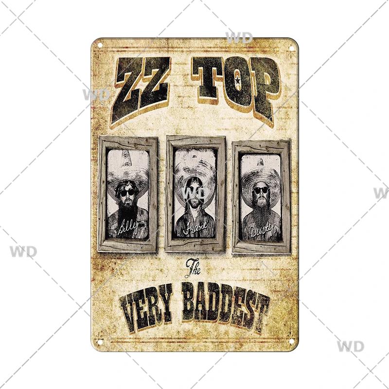 Retro Famous Rock Band Tin Sign Singer Poster Metal Plaque Vintage Metal Plate For Coffee Bar Pub Man Cave Room Home Wall Decor