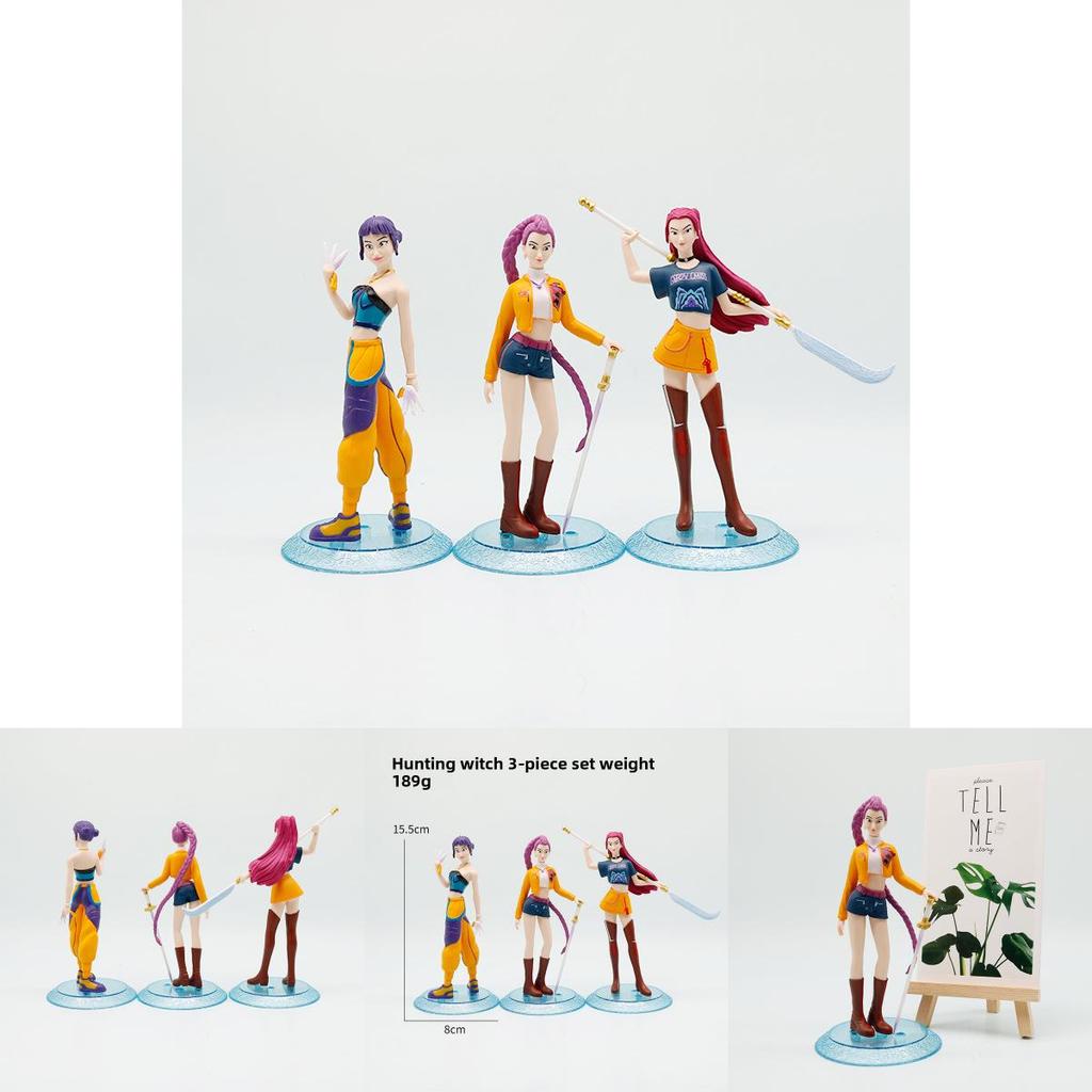 Kpop Demon Hunter Collectible Pvc Figures With Authentic Design For Display And Gifting