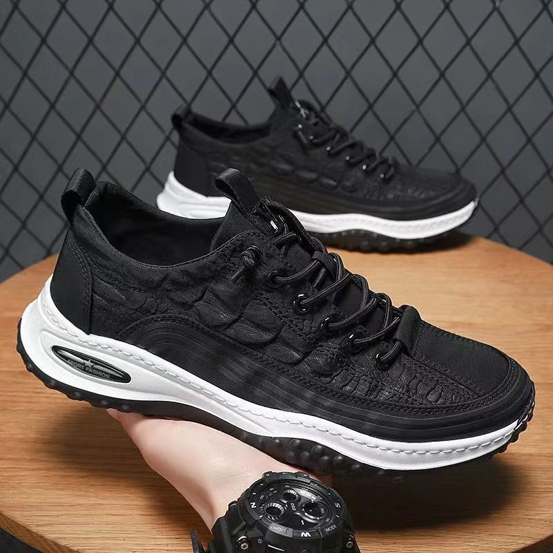Summer New Men's Canvas Shoes Breathable Thin One-pedal Casual Board Shoes Ice Silk Cloth Shoes Sports Trendy Shoes