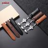 14mm 16mm 18mm 20mm 22mm 24mm Genuine Leather Strap Watchband with Box Butterfly Clasp Universal Men's and Women's Belt Bracelet