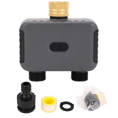 2 Zone Sprinkler Timer G34 Thread Hose Connector IP55 Water Proof Irrigation Timer with Rain Delay