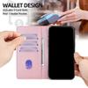 Flower Pattern Magnetic Leather Flip Wallet Case for iPhone 17 Pro Max 16 15 14 13 12 11 Pro Max 16 Plus Air Card Slots Holster