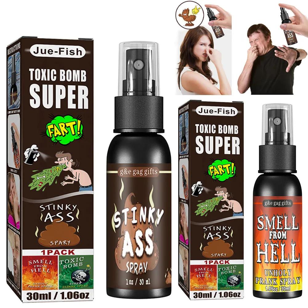 180-30ml Fart Gag Spray Prank Joke Plastic Smelly Stinky Gags Party Supplies Spray Can Stink for Adults Kids Non Toxic for Party