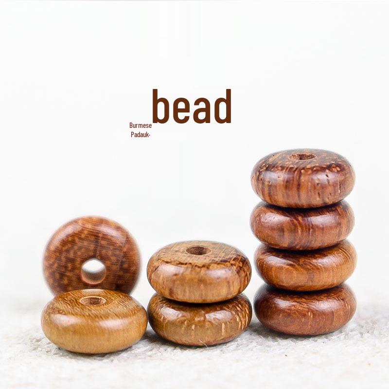 

Burmese Padauk Wood Spacer Beads 3x8MM DIY Bracelet Buddhist Accessories