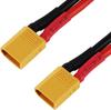 Nikitea Yiqigou 2pcs XT30 Male Plug Connector Adapter to Convert 30cm 16AWG Cable Wire to 4mm Banana Plug Connector Adapter 4.0mm