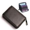 New Detents Cards Holders PU Business Bank Credit Bus ID Card Holder Cover Coin Pouch Anti Demagnetization Wallets Bag Organizer