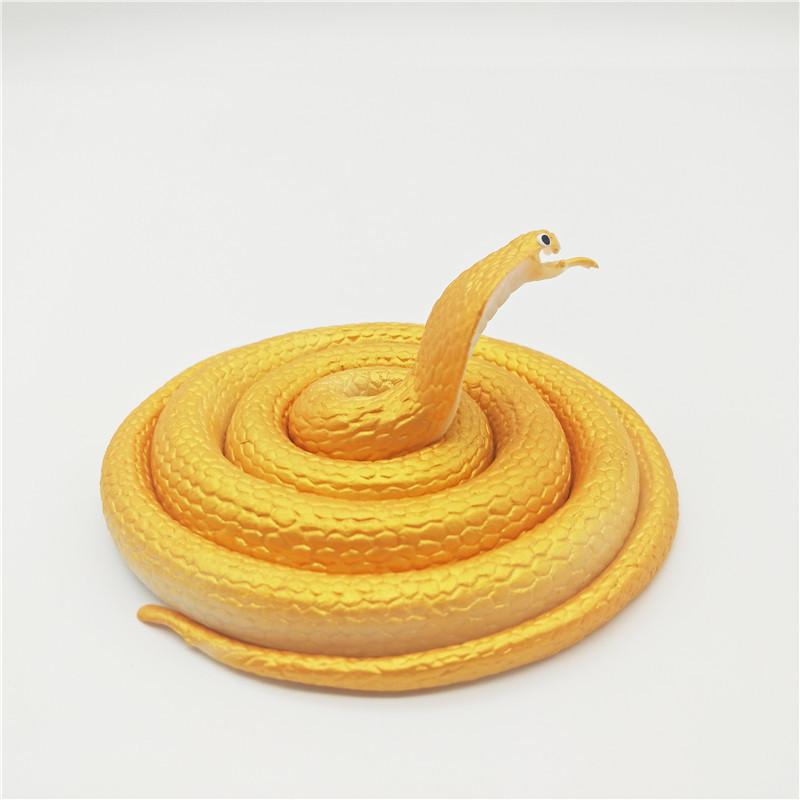 Children's Soft Rubber Toy - Large Green Fake Snake Prank Model
