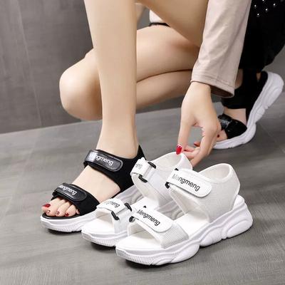 Sports Sandals Female Summer Students Korean Version of The Wild Thick-soled Open-toed Beach Fashion Sandals Women