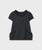 SUNLIT Balloon Hooded Short Sleeve (Charcoal)