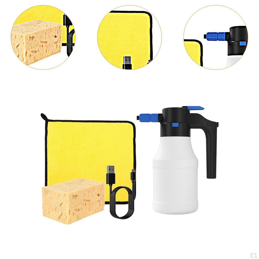 Electric Foam Sprayer Water Rechargeable Plant Mister Cordless Spray Bottle for Car