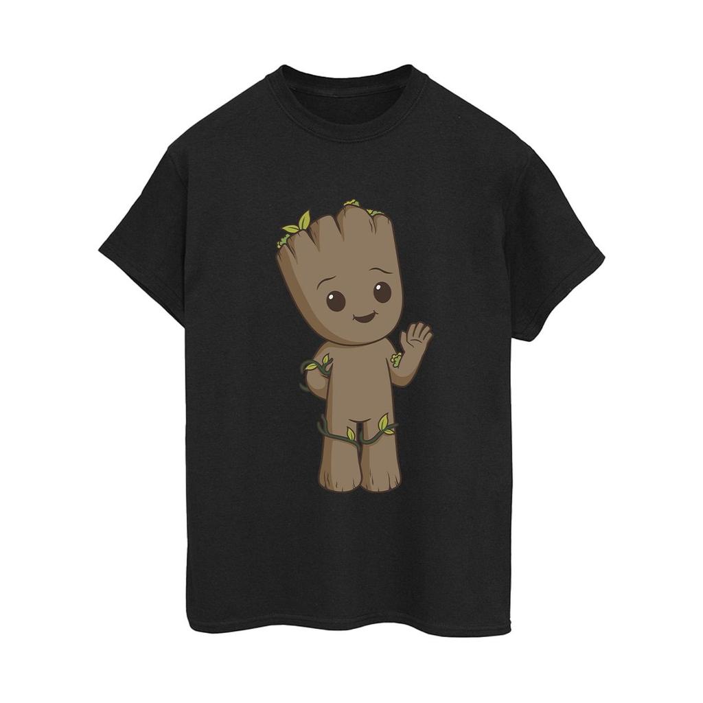 Marvel Womens/Ladies I Am Groot Cute Groot Cotton Boyfriend T-Shirt