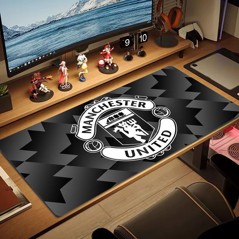 Manchester United Print  Cushion Non-slip Laptop Tablet Big Mousepad XXL Mat Mini PC Playmat With Lock Edge