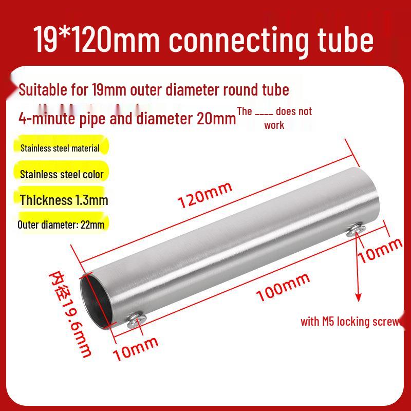 Nerezové konektory pro trubky o průměru 25-51 mm