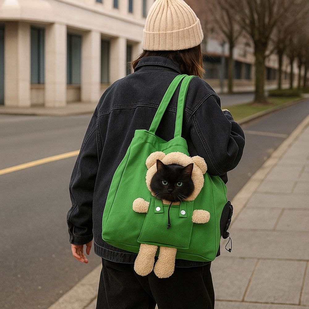 Adjustable Cat Carrier Bag Breathable Pet Outdoor Bag Practical Cats Shoulder Bag  Outdoor Camping