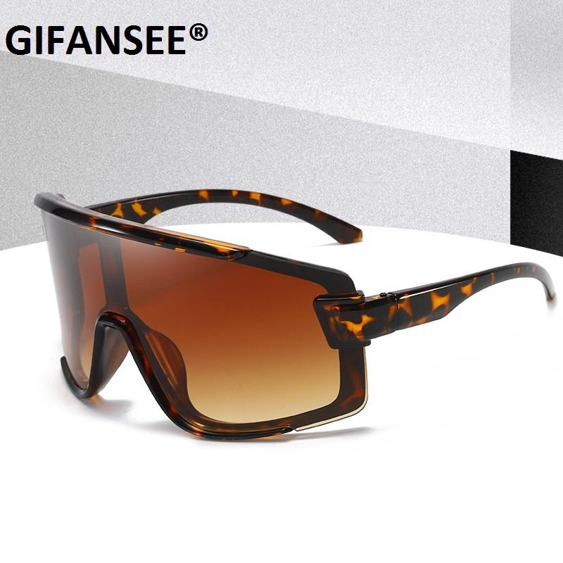 

Shield Visor Mask Sunglasses Women Men Oversized Windproof Glasses One Peice Big Frame Goggles Shades Sport Uv400 as the picture