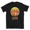 Retro Dog Distraction Squirrel Chasing Reversal Short-Sleeve Unisex T-Shirt