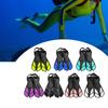 Adjustable Hasps Snorkels Fins Short Swimming Fins Open Heel Swim Flippers for Snorkeling Divings Swimming