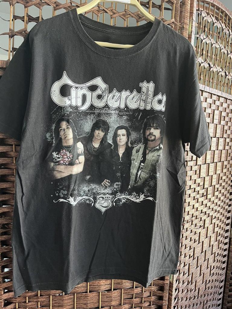 Cinderella Band Tour Black Short Sleeve Unisex T-Shirt All Size QX586