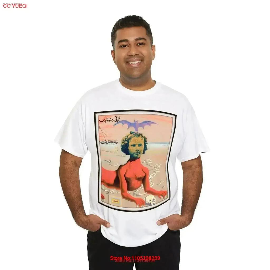 Salvador Dali Shirley Temple T Shirt Vintage Washed Versatile Top For Everyday Wear Homme Stylish Comfortable Casual Vintage
