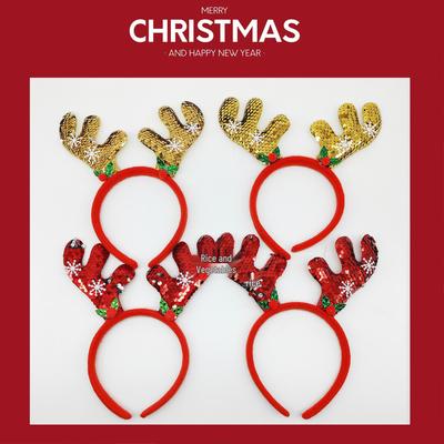 Versatile Snowflake Antler Headband for Kids - Christmas Decoration & Photo Prop.