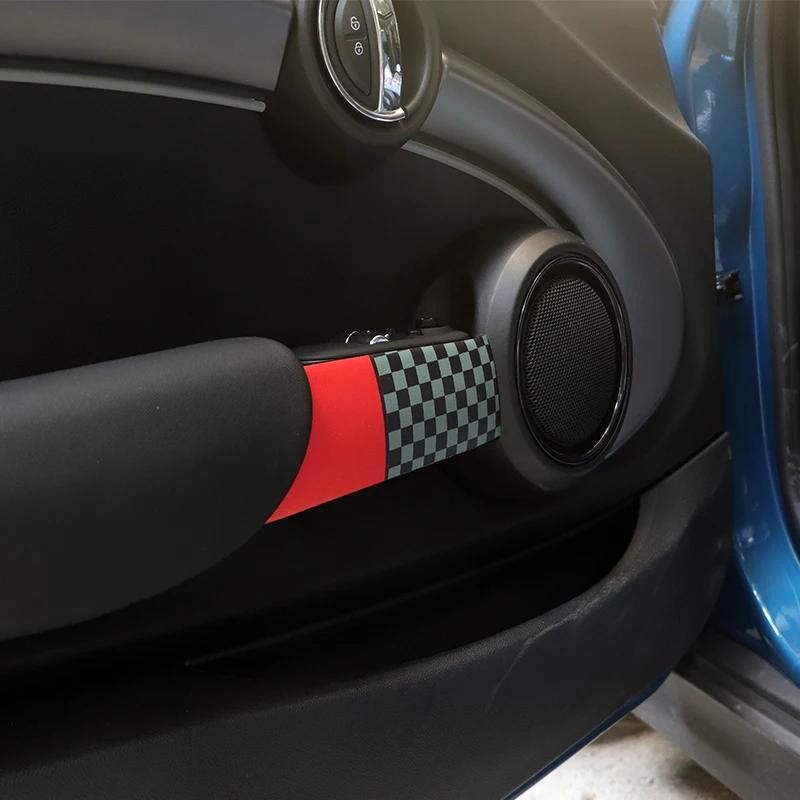 Car Interior Door Handle Knob Leather Sticker For Mini Cooper S F56 F55 R55 R56 R57 R58 R59 Car Interior Stickers Accessories