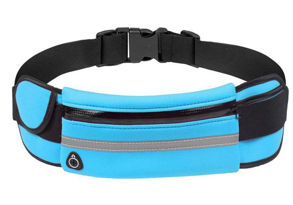 Unisex Waterproof Fitness Waist Bag for Running and Cycling with Phone and Water Bottle Storage