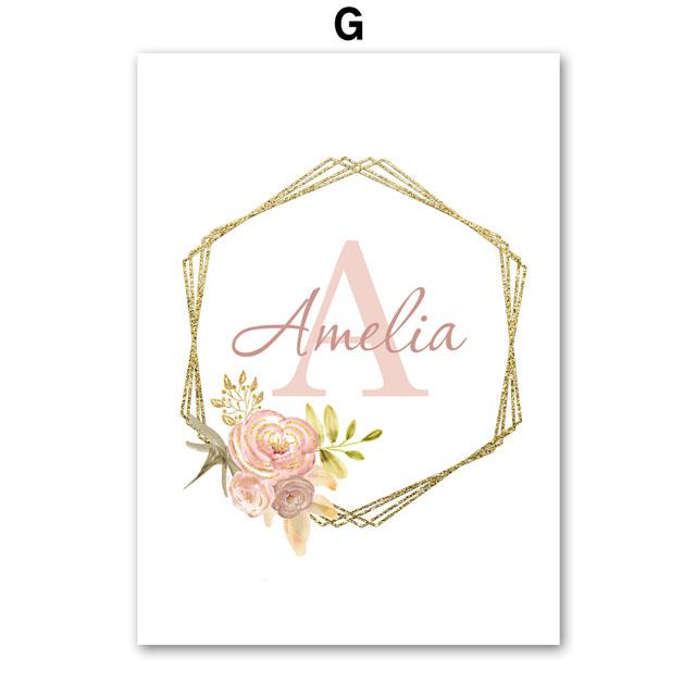 Pink Train Lion Giraffe Rainbow Balloon Flower Wall Art Canvas Prints Painting Posters Prints Pictures Girl Kids Room Home Decor