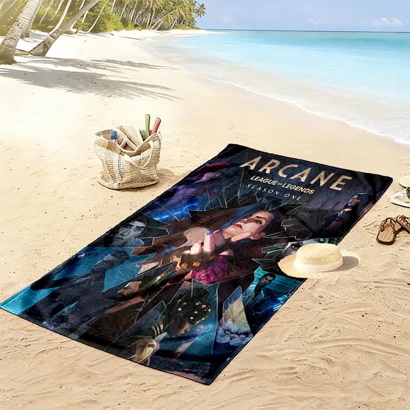 Fantasy Warriors Unite beach towel beach Beach towel for vacation photos seaside Outdoor pool towel Absorbent bath towel Fashion Comfort