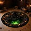 3D Special-shaped Round Carpet Crystal Velvet Optical Illusion Rug Floor Mat  Living Room Decor