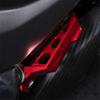 1Pair Red CNC Motorcycle Rear Rotary Pedal For Yamaha NMAX155 AEROX155 TMAX530