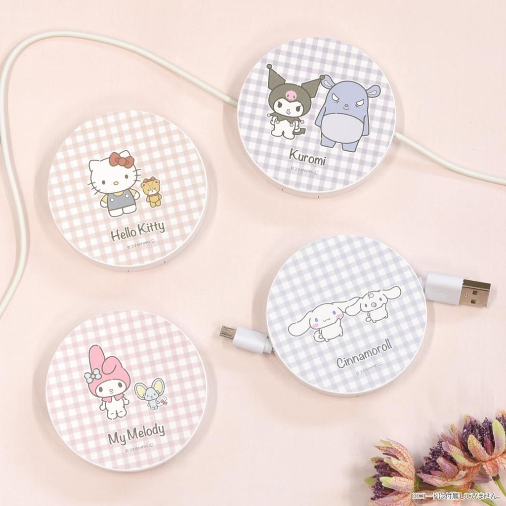 Gourmandise Sanrio Characters Cord Reel Case Kuromi SANG-312KU